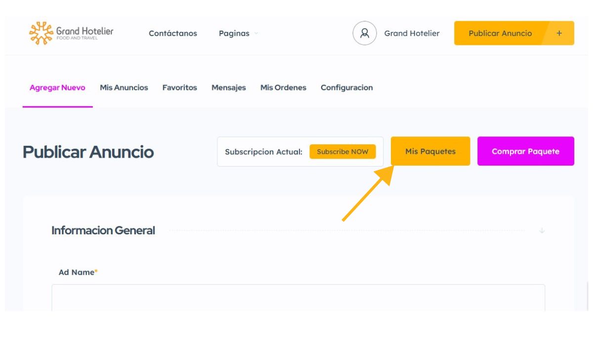 Entra a validar tu publicacion de Bienvenida
