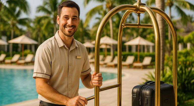 ¿Qué hacen los Botones o Bellboys en un hotel todo incluido?