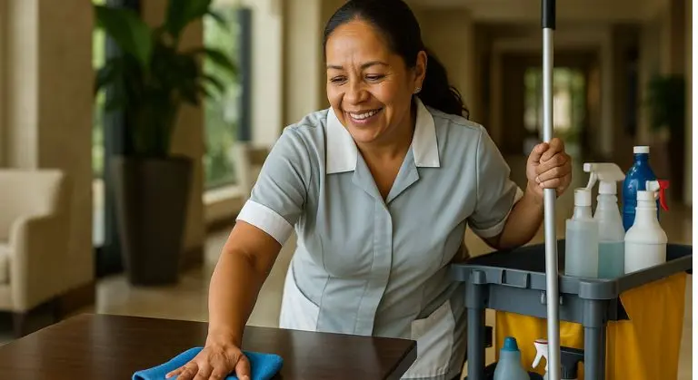 ¿Qué hace una encargada de Áreas Públicas en un hotel todo incluido?