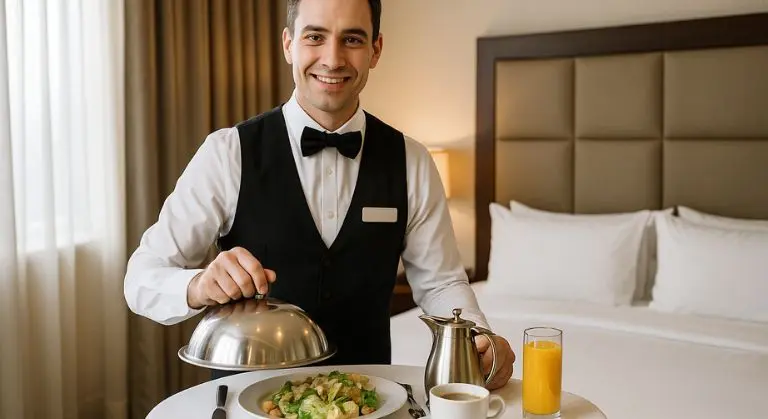 ¿Qué hace un encargado de Room Service en un hotel todo incluido?