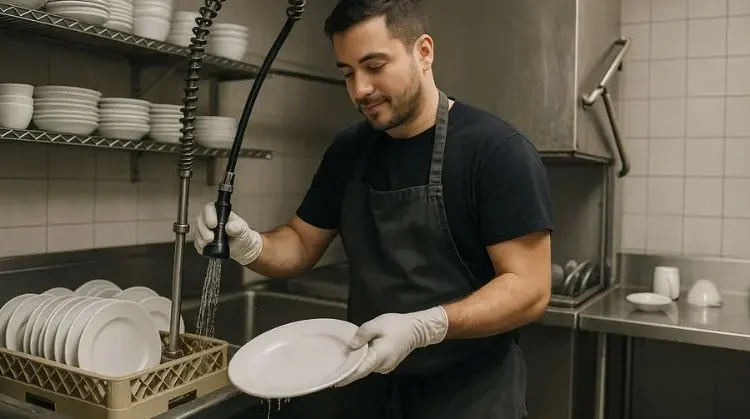 ¿Qué hace un lavaplatos en un hotel todo incluido?