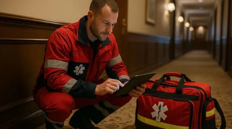 ¿Qué hace un paramédico en un hotel todo incluido?