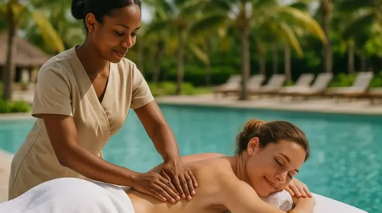 ¿Qué hace una terapeuta de masajes en un hotel todo incluido?